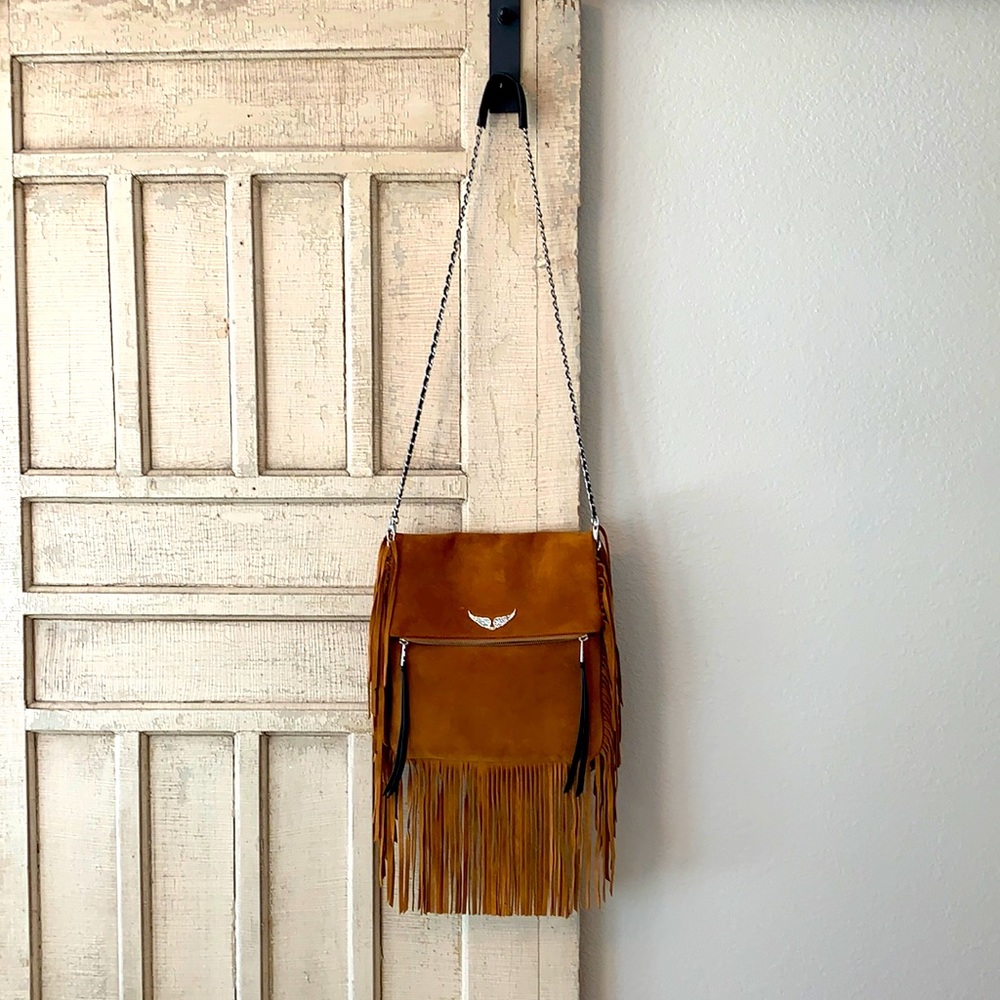 Zadig and Voltaire suade fringe bag